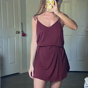 Burgundy dress